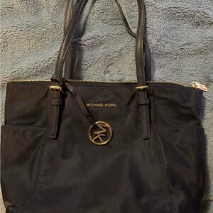 Michael Kors Navy Blue Saffiano Leather Tote